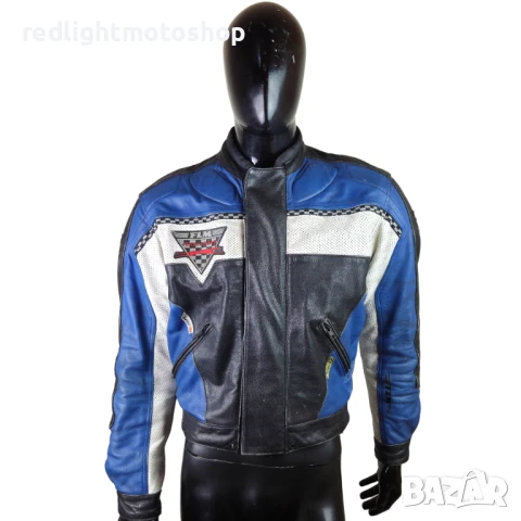 📌 5296 FLM Мъжко кожено мото яке | Размер M | 120 лв, снимка 1