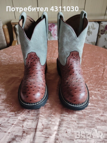 Дамски ботуши Ariat Fatbaby Heritage, каубойски, кожени, 6В, снимка 3 - Дамски ботуши - 53400534