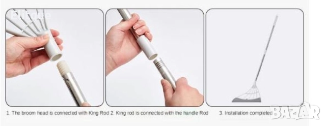 Моп за почистване. Мултифункционален и лесен за употреба. Подходящ за сухо и мокро почистване., снимка 11 - Други стоки за дома - 52889064