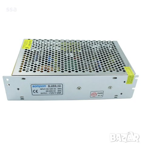 Захранване за камери 12V20A (250W) (видео наблюдение), импулсно, снимка 7 - Други - 41322660