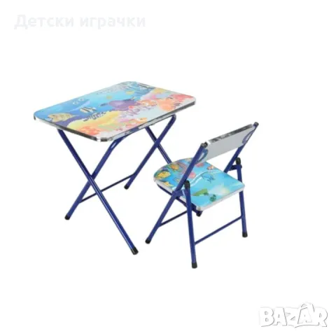 Детска сгъваема маса със столче, детски комплект , снимка 2 - Мебели за детската стая - 49147046
