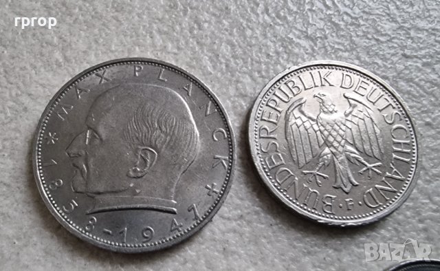 Монети . Германия.  1 , 2  дойче марки и  3 бройки по 50 пфенига., снимка 6 - Нумизматика и бонистика - 38325471