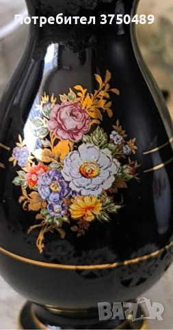 Ваза кобалт и злато , снимка 3 - Вази - 53618773