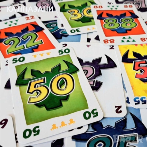ФАТАЛНАТА ШЕСТИЦА (6 NIMMT!) -ЮБИЛЕЙНО ИЗДАНИЕ-30 ГОДИНИ НАСТОЛНА ИГРА-БАЗОВА И РАЗШИРЕНИЕ 77306-BG, снимка 4 - Настолни игри - 51691067