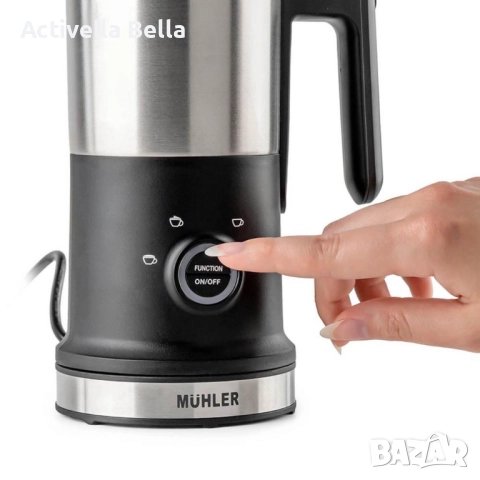 Кана за мляко на пяна Muhler MFF-44S – Гъста и пухкава пяна за секунди у дома, снимка 3 - Кани - 52572020