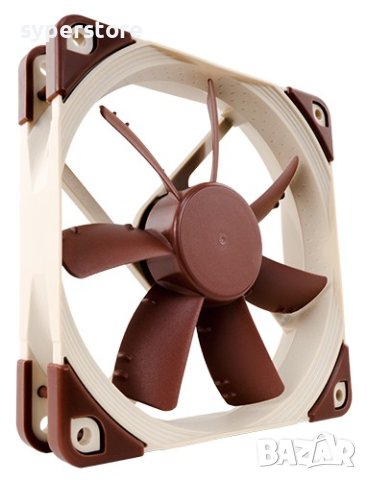 Вентилатор за компютър 120x120x25mm Noctua NF-S12A-PWM SSO2 Bearing 4-pin PWM 1200RPM 12V, снимка 4 - Други - 40423868