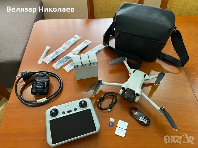 Дрон DJI mini 3 Pro fly more combo + RC, снимка 1