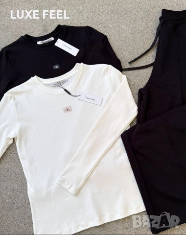 Дамска Памучна Блуза ⚜️ Calvin Klein , снимка 2 - Блузи с дълъг ръкав и пуловери - 52954638