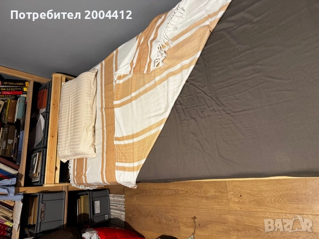 Единично легло с матрак от IKEA – сглобено, неизползвано, снимка 4 - Спални и легла - 53753252