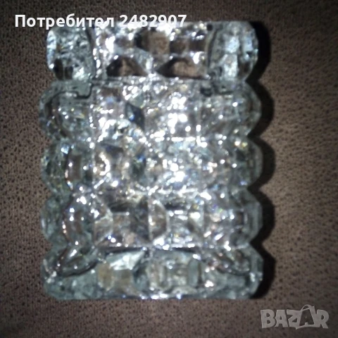 Стара стъклена ваза , снимка 3 - Антикварни и старинни предмети - 51303721