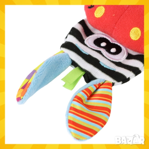 Бебешки комплект гривни дрънкалки и чорапи за игра 0+ / Чорапи за игра, снимка 7 - Бебешки чорапи - 52776312