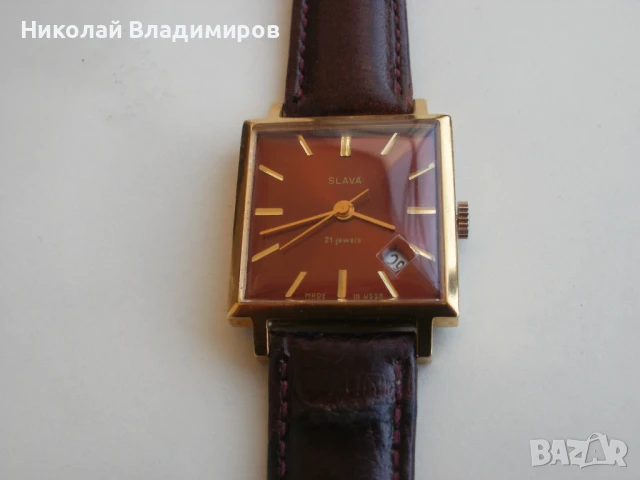 Slava Слава 20 мик. мъжки руски отлично състояние часовник, снимка 11 - Мъжки - 50719707