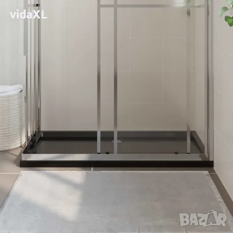 vidaXL Правоъгълно ABS душ корито, черно, 70x120 см, снимка 3 - Душ кабини и вани - 56146074