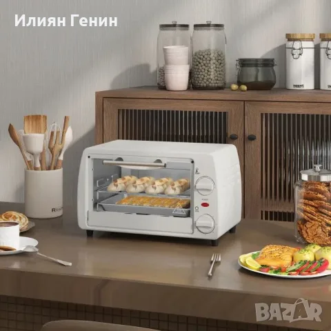 Мини фурна/тостер HOMCOM, снимка 5 - Тостери - 55840772