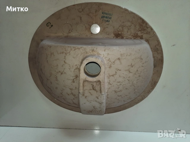 Порцеланова бяла мивка за баня със дребна забележка , снимка 11 - Мивки - 53696151