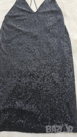 Дамска рокля с паети размер S-М, снимка 4 - Рокли - 52678211