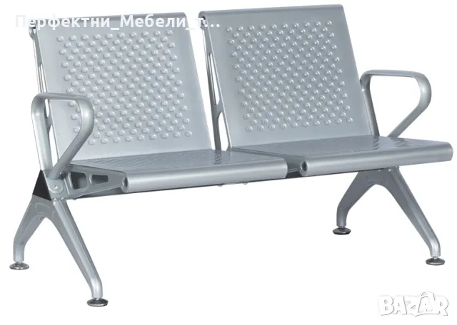 двойна 2-местна метална пейка за чакалня,болници,клиники,училища,учреждения, снимка 3 - Друго - 47705697
