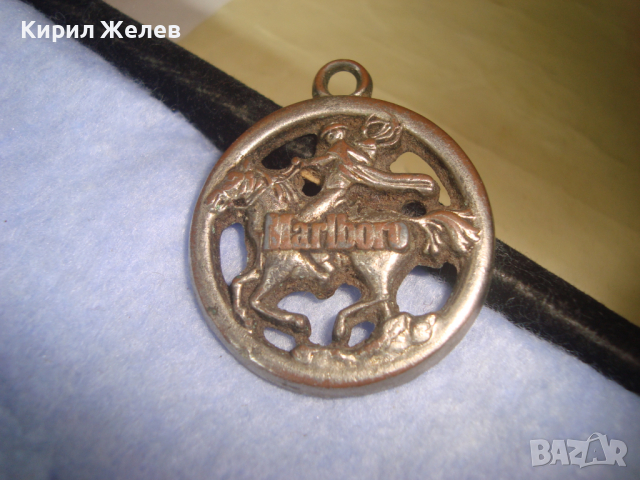 СРЕБРИСНА СТАРА БРОНЗОВА МАРКОВА ЕМБЛЕМА - МАРЛБОРО ВИСУЛКА 71411