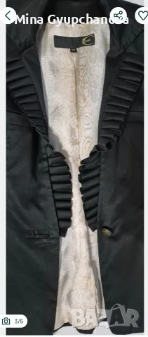 Roberto Cavalli черно сако, снимка 3 - Сака - 55985583