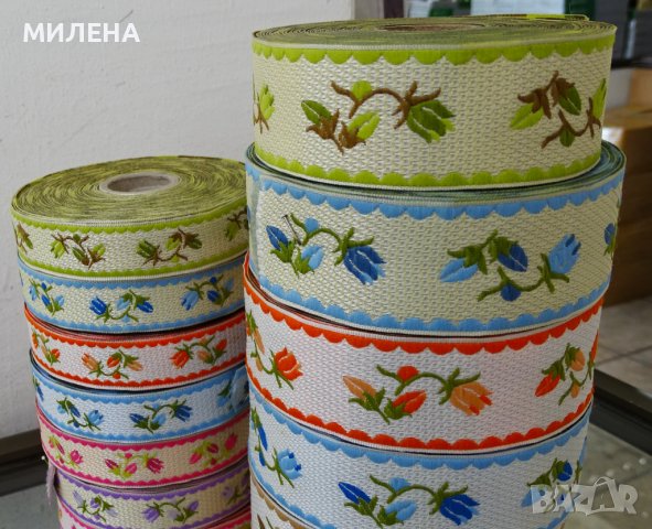 УКРАСИТЕЛНА ТЕКСТИЛНА ЛЕНТА - ЛАЛЕ, снимка 4 - Други - 40201019