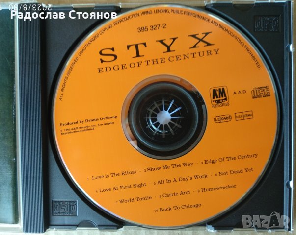 Styx - Edge of the Century, снимка 2 - CD дискове - 42021470