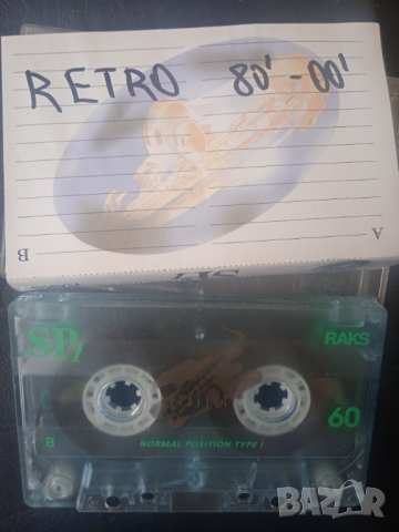 Retro Music 80's - 00' / Ретро музика 1980 - 2000г. - аудио касета Raks SP1