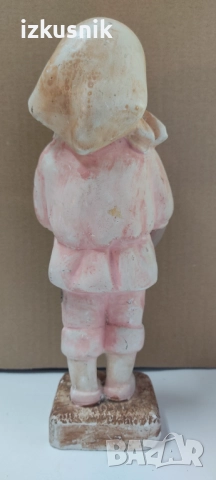 Момиче с кошница – изразителна авторска фигура, снимка 6 - Колекции - 52200466