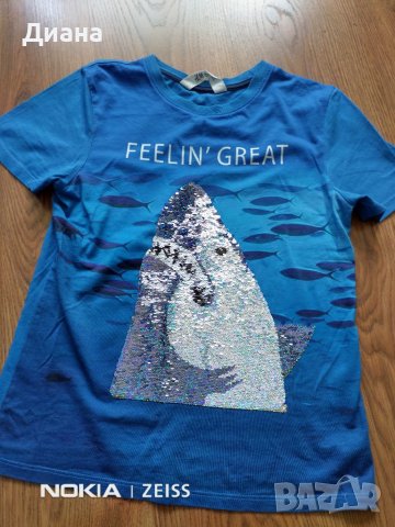 Тениска H&M за момче 8-10год., снимка 2 - Детски тениски и потници - 40737245