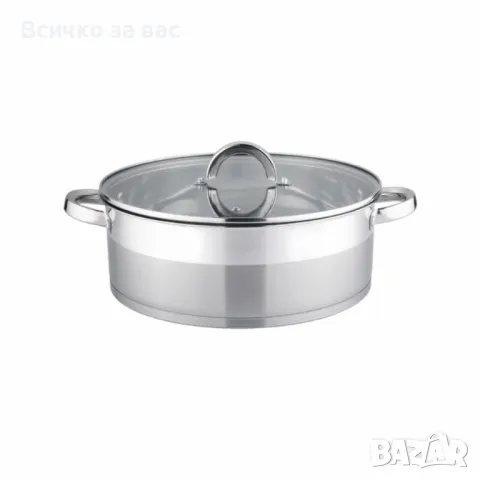 Тенджери Bohmann, Неръждаема стомана, Индукция, Закалено стъкло-размери, снимка 1