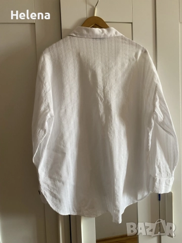 Бяла риза ZARA, размер S, снимка 4 - Ризи - 56096298