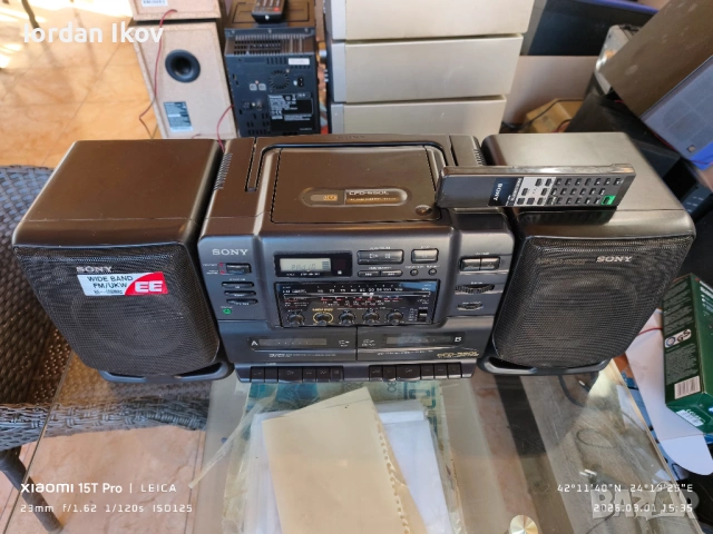 Sony CFD-550, снимка 5 - Радиокасетофони, транзистори - 53683822