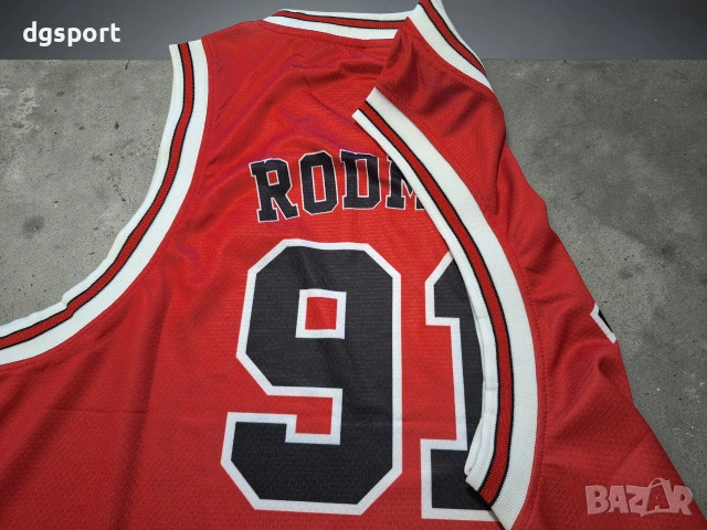 Баскетболен потник на Денис Родман #Чикаго Булс #91# Mitchell&Ness!, снимка 5 - Баскетбол - 52572318