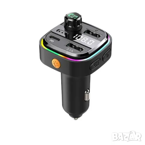 FM трансмитер 12V/24V с Bluetooth 5.0 PD 25W и LED дисплей
