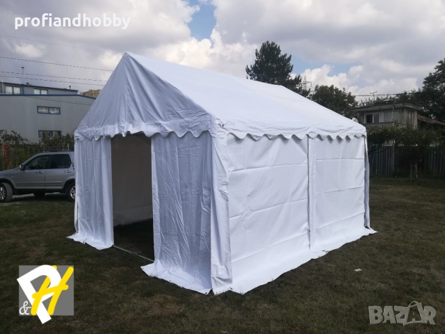 4x4 Шатра / Павилион / Палатка за събития - подсилена, огнеустойчива 