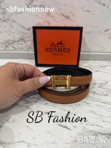 Hermes колан естествена кожа, снимка 4 - Колани - 53652707