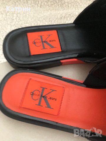 Дамски чехли Calvin Klein Jeans, снимка 4 - Чехли - 41306729