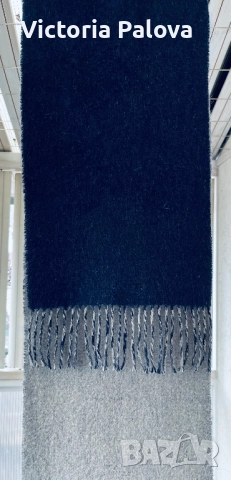 Елегантен вълнен двуцветен шал , снимка 5 - Шалове - 52922929