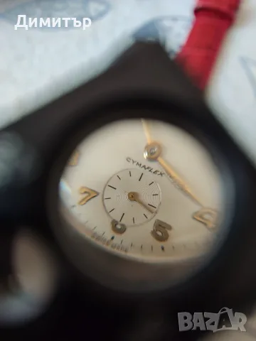 Златен мъжки часовник Cyma cymaflex, снимка 8 - Мъжки - 55791640