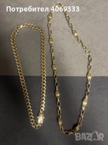 Златен ланец панцер 14 к 54см 42.46гр, снимка 5 - Колиета, медальони, синджири - 51315258
