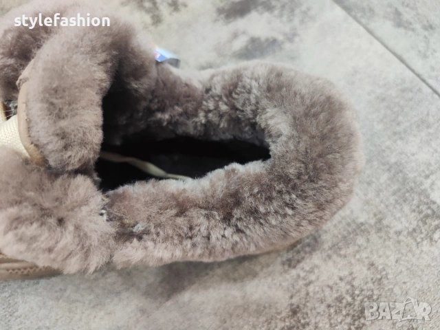 Доставка преди Коледа!Боти от естествена кожа с нежен топъл хастар от естествена вълна /01, снимка 5 - Дамски боти - 52849878