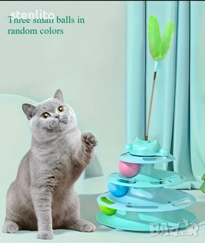 Котешка кула с топчета за игра, снимка 7 - За котки - 47021982