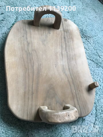 Френски стар поднос дъска за сервиране на мезета сирена, снимка 4 - Прибори за хранене, готвене и сервиране - 36136158