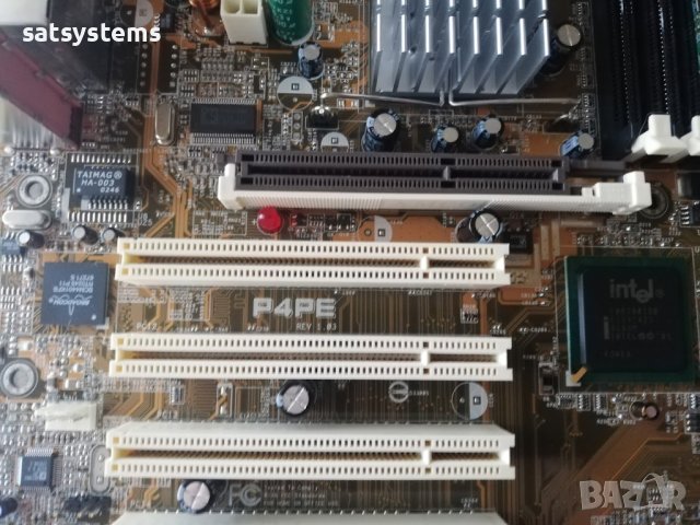 Дънна платка Asus P4PE Socket 478 CPU+FAN, снимка 4 - Дънни платки - 42084092