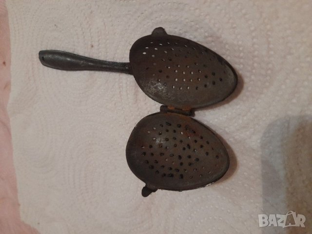 Стара лъжичка-цедка, снимка 9 - Антикварни и старинни предмети - 40702456