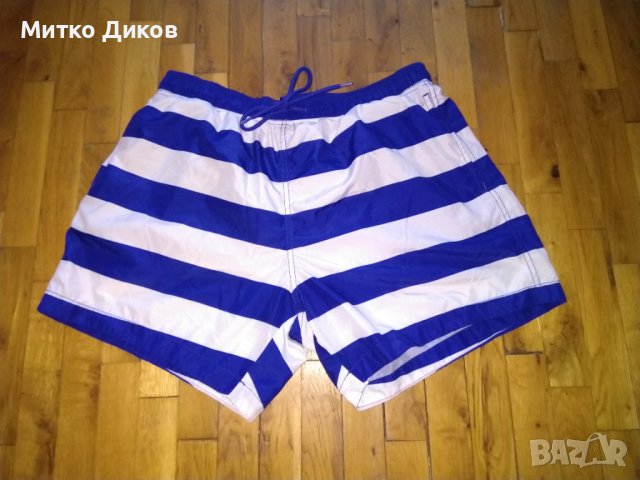 Плувни шорти бяло сини раета като нови размер Л, снимка 2 - Водни спортове - 41748464