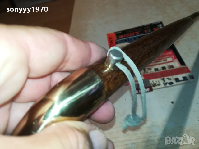 ЛЕБЕД-ОБУВАЛКА-МЕД/МЕСИНГ/ДЪРВО-55СМ МАСИВНА ВНОС SWISS 0208252014LCHERY, снимка 18 - Антикварни и старинни предмети - 51230251