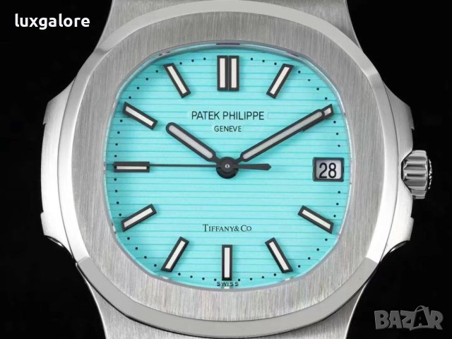 Мъжки часовник Patek Philippe Nautilus Tiffany & Co. Edition с автоматичен швейцарски механизъм, снимка 2 - Мъжки - 41391435