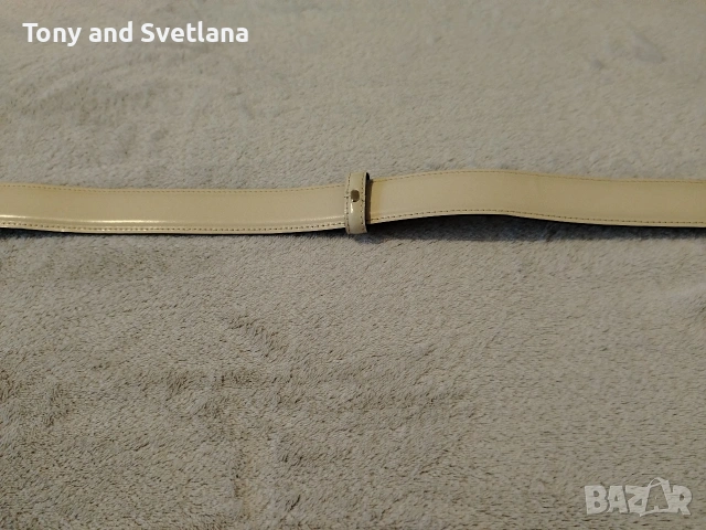 Мъжки колан- кожен TEODOR, цвят - светлобежов, снимка 3 - Колани - 53498256
