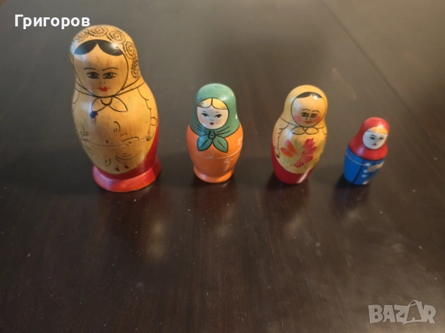 ЛОТ от 4бр.ОРИГИНАЛНИ матрьошки СССР,матрьошка !, снимка 1