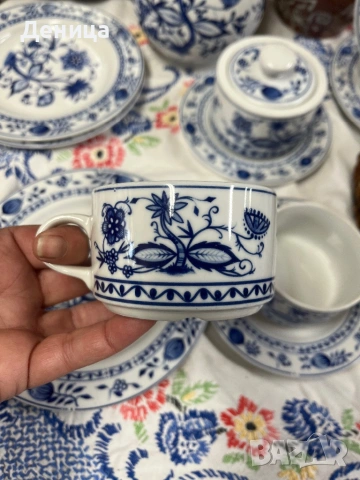 За днес малко синичко💙  Син лук и Кахла💙 Чайник с много любима моя форма Височина-14.5 см Цена-15€, снимка 5 - Сервизи - 53716226